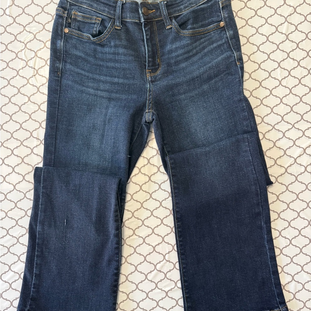 Judy Blue Dark Blue Wide Leg Jeans